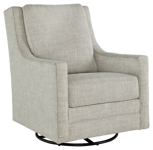 Kambria - Swivel Glider Accent Chair - Fog