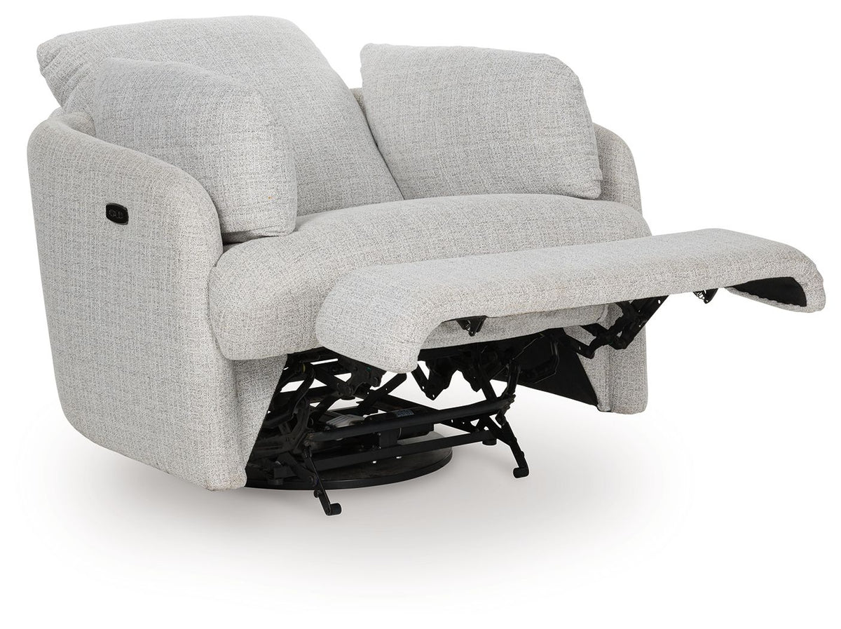 Alainmont Next-Gen Nuvella - Swivel Power Recliner - Stone
