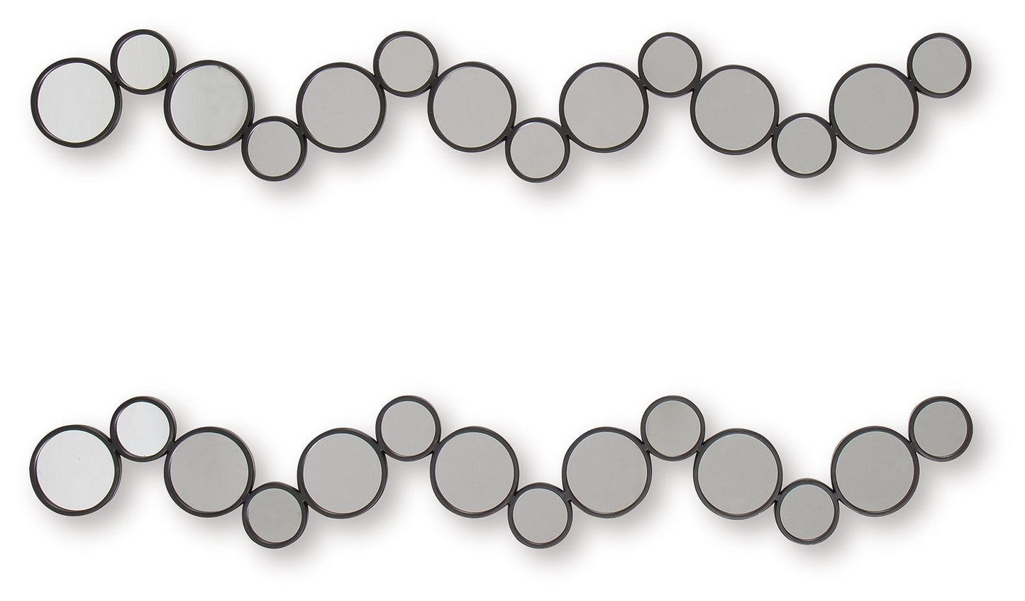 Vinler - Accent Mirror Set (Set of 2) - Black