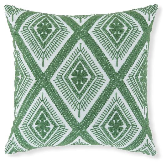 Bellvale - Pillow - Green / White