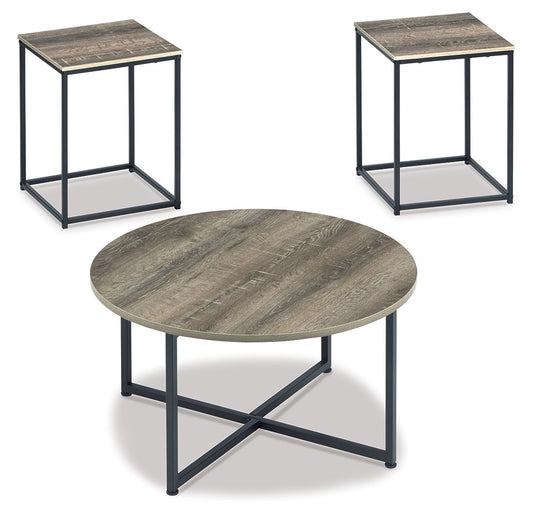 Wadeworth - Occasional Table Set (Set of 3) - Brown / Beige