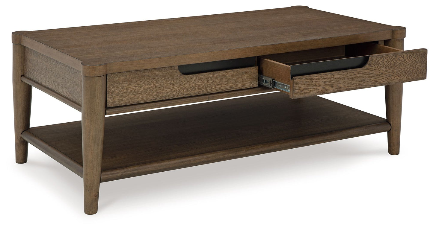 Roanhowe - Rectangular Cocktail Table - Brown