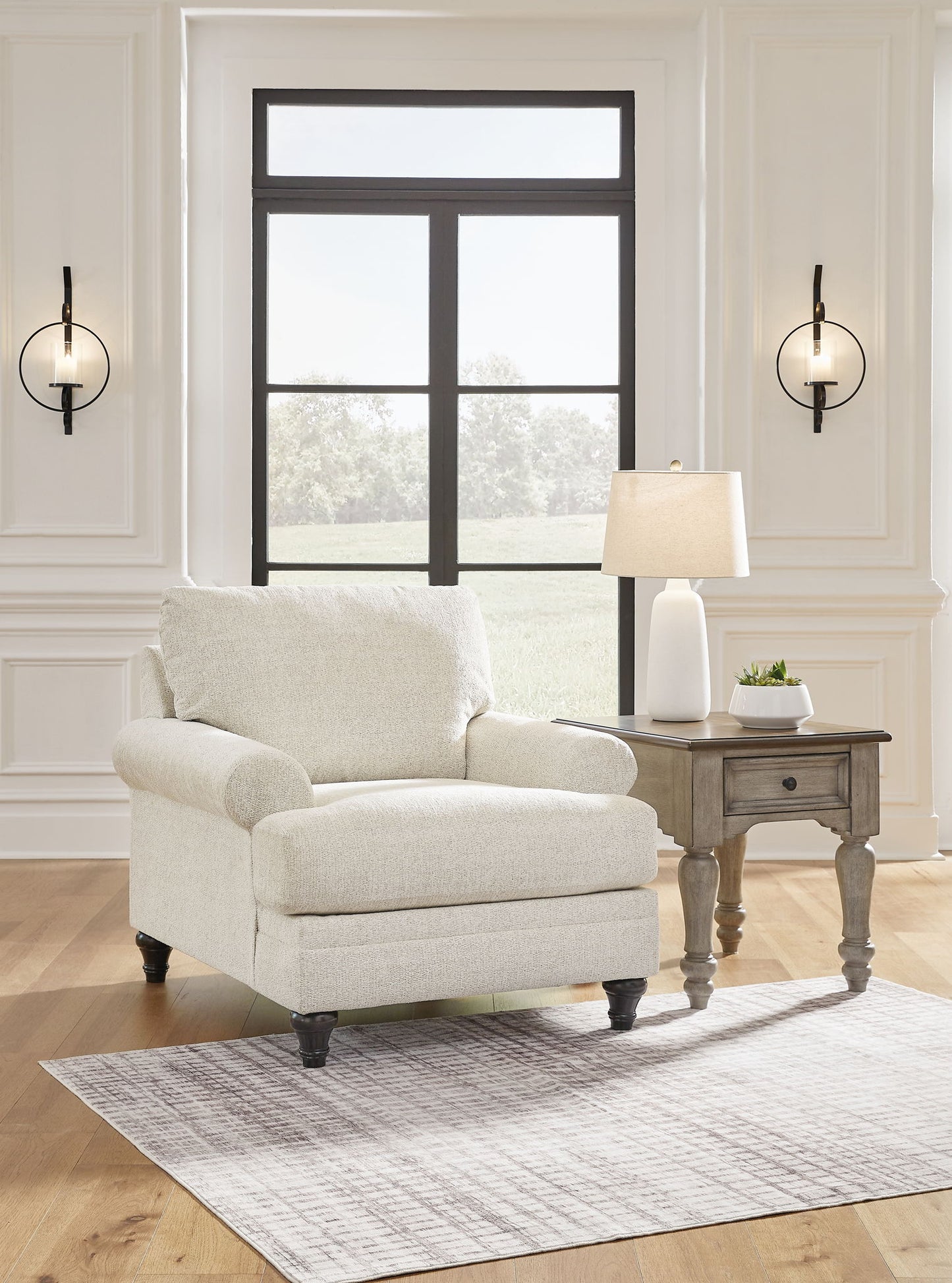 Valerani - 2 Pc. - Chair, Ottoman - Sandstone