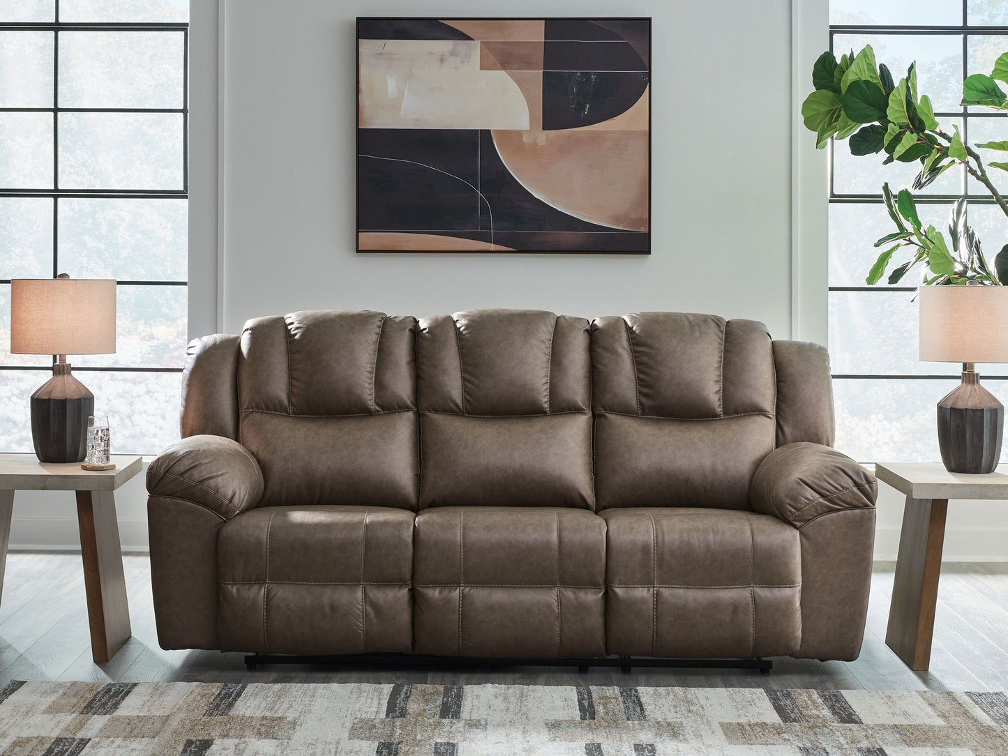 Lowilla - Reclining Sofa - Driftwood