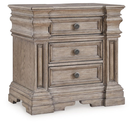 Blairhurst - Three Drawer Night Stand - Light Grayish Brown