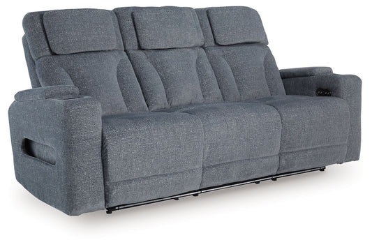 Studio Cave - Power Reclining Sofa - Steel