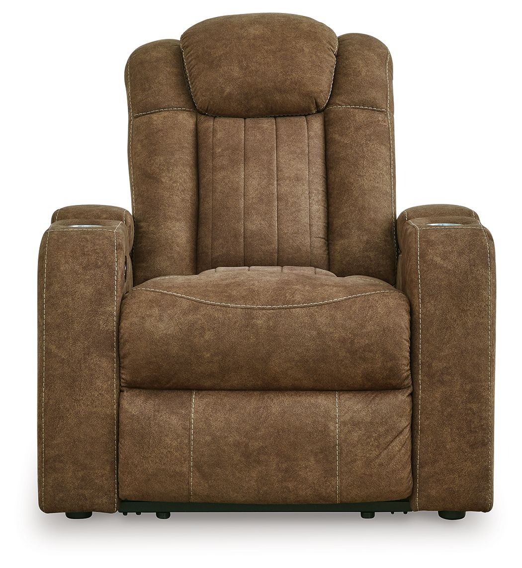 Wolfridge - Power Recliner/Adj Headrest - Brindle