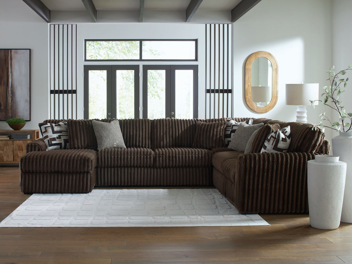 Midnight-Madness 4-Piece Sectional with Chaise