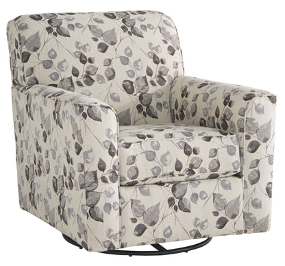 Abney - Swivel Accent Chair - Platinum