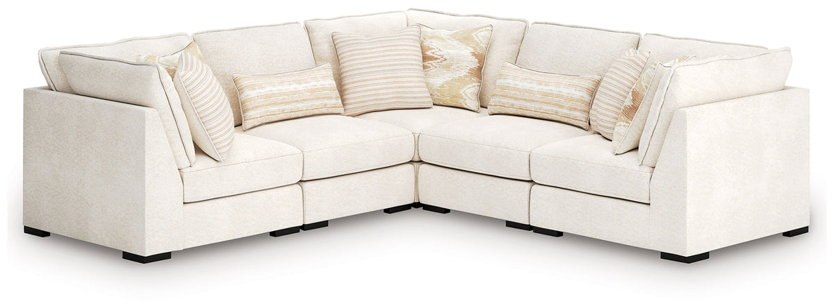Donelson Creek 5-piece sectional in vanilla by Ashley Furniture