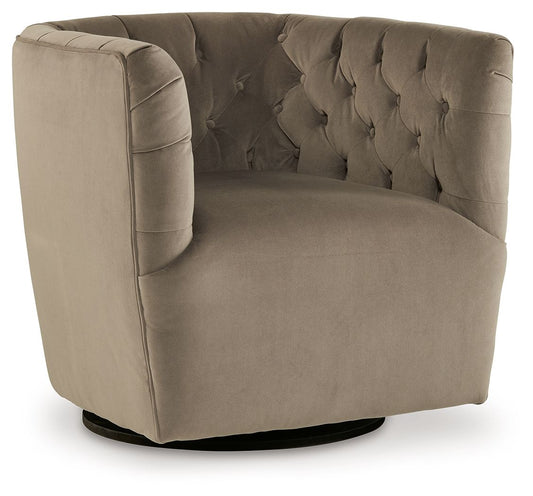 Hayesler - Swivel Accent Chair - Cocoa