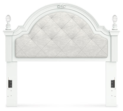 Kozlani - Full Upholstered Panel Headboard - White