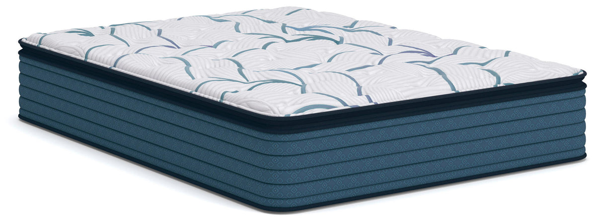 Limited Edition Plush PT 3.0 plush pillow top hybrid mattress in white by Sierra Sleep by Ashley