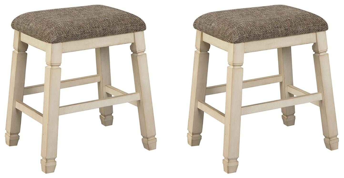 Bolanburg - Upholstered Stool (Set of 2) - Beige