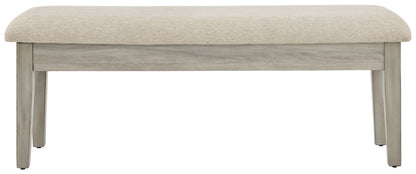 Parellen - Upholstered Storage Bench - Beige / Gray
