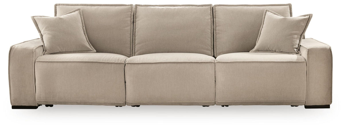 Carceri 3-piece power sectional reclining sofa in cashmere by Ashley Furniture