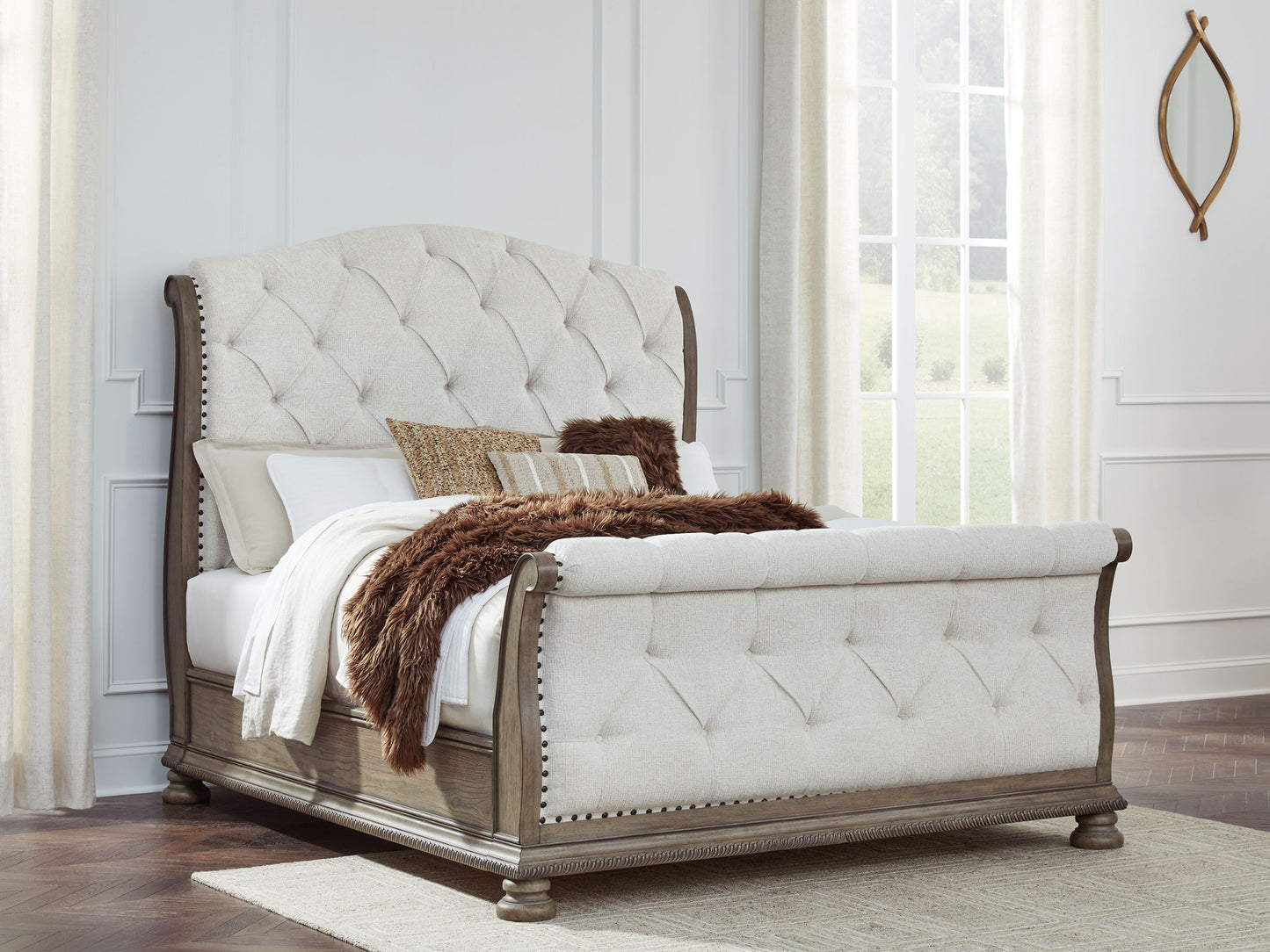 Ardenfield - Upholstered Sleigh Bed