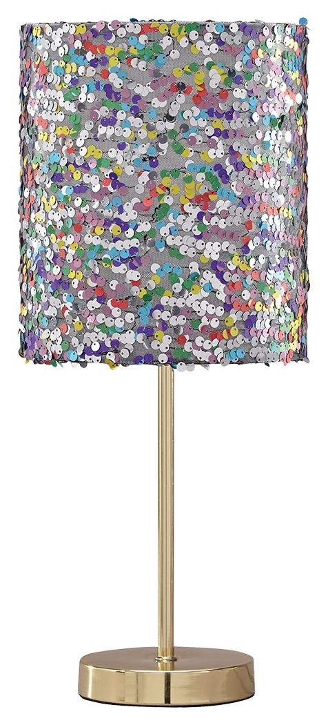 Maddy - Metal Table Lamp  - Purple