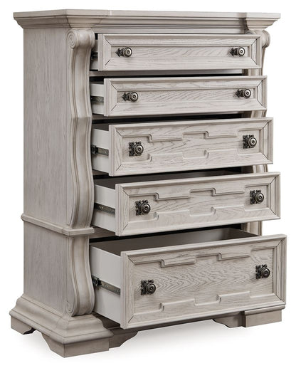 Bruchandi - Five Drawer Chest - Antique White