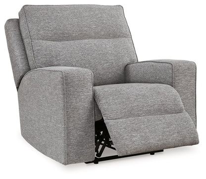 Biscoe - Power Recliner /Adj Headrest - Pewter