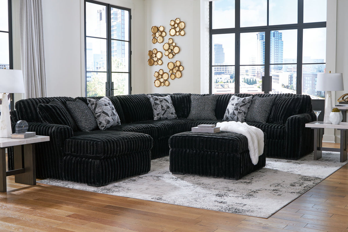 Midnight-Madness 5-piece sectional set by Ashley Furniture