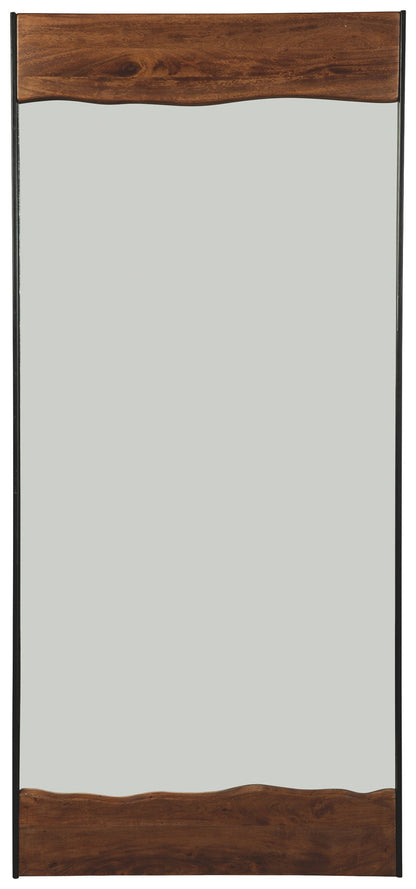 Panchali - Floor Mirror - Brown / Black