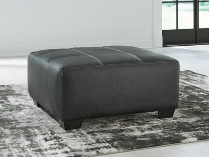 Brixley Pier - Oversized Accent Ottoman - Graphite