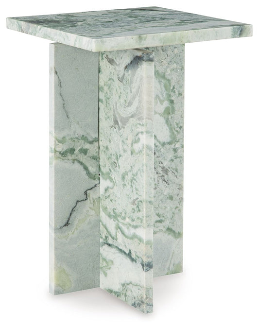 Deaconwell - Accent Table - White / Green