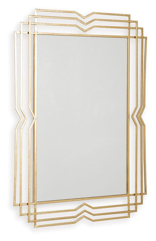 Claybrook - Accent Mirror - Gold Finish