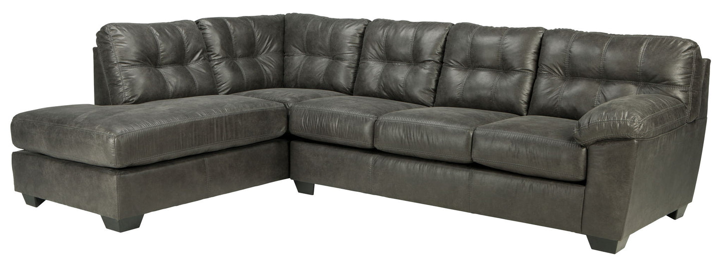 Fallston - Left Arm Facing Chaise 2 Pc Sectional - Slate