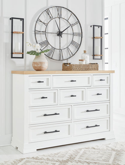 Ashbryn - Dresser - White / Natural