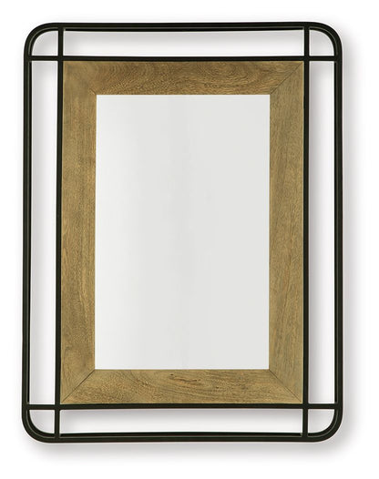 Beelman - Accent Mirror - Black / Brown