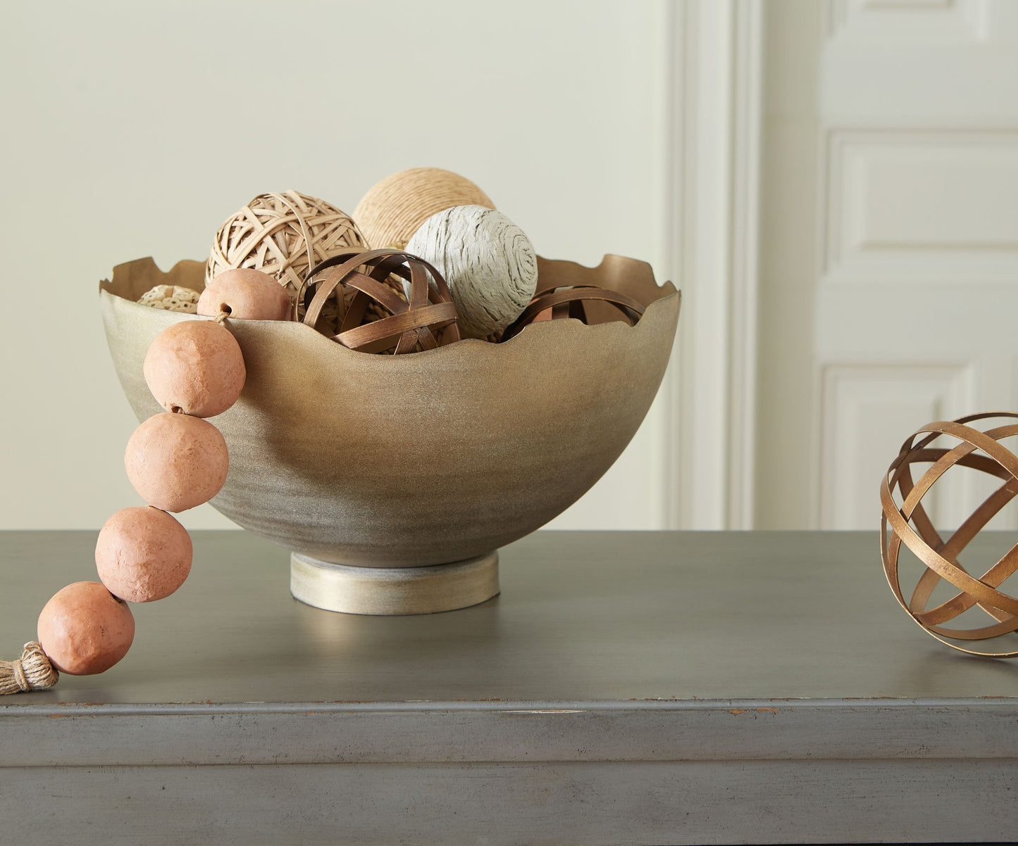 Maura - Bowl - Antique Gold Finish