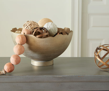 Maura - Bowl - Antique Gold Finish