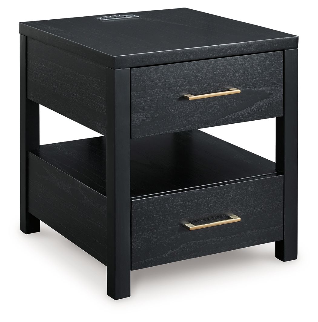 Winbardi - Rectangular End Table - Black