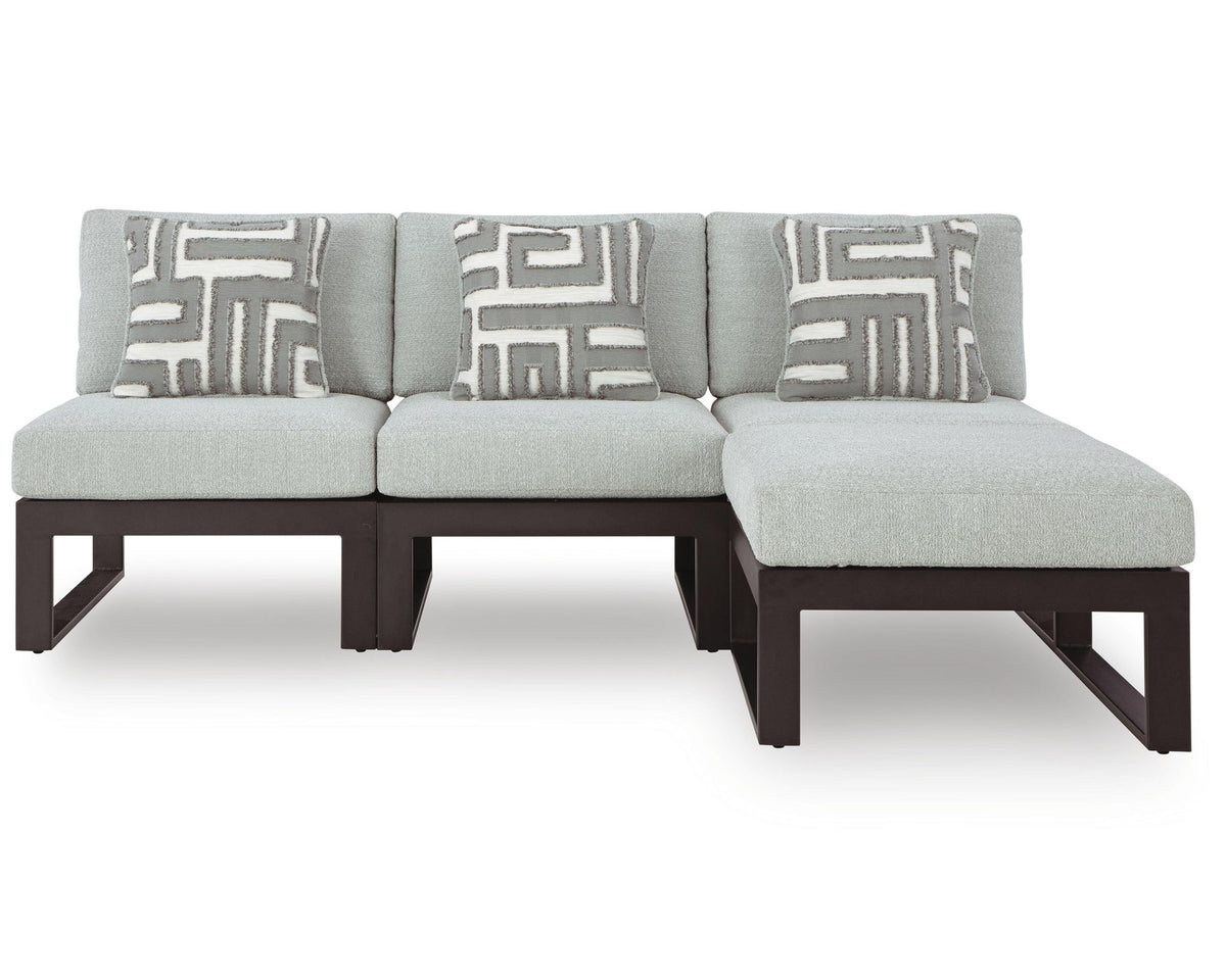 Beachloft 4-piece outdoor sectional by Ashley Furniture