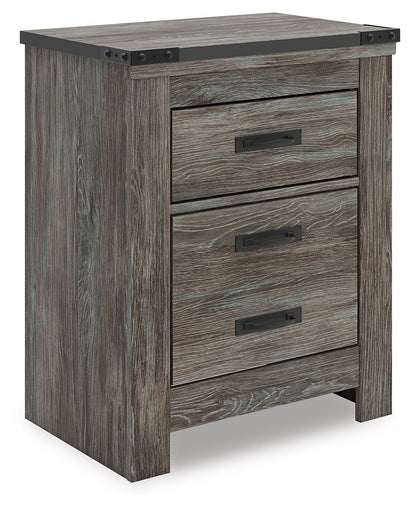 Frandern - Two Drawer Night Stand - Gray