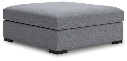 Bealton - Oversized Accent Ottoman - Salt And Pepper