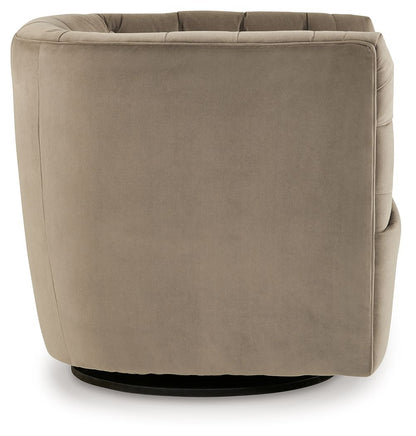 Hayesler - Swivel Accent Chair - Cocoa