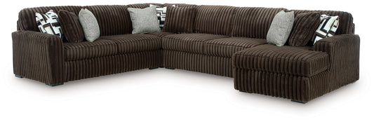 Midnight-Madness 4-Piece Sectional with Chaise