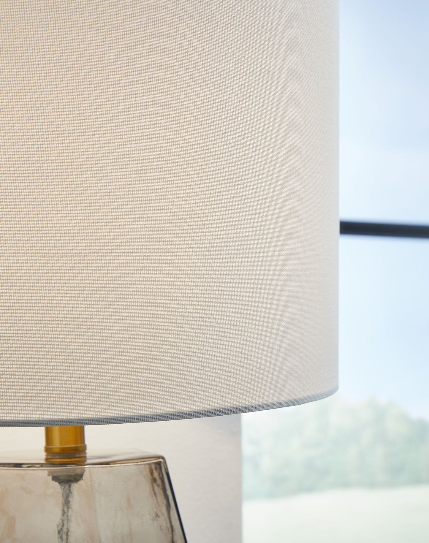Taylow - Glass Table Lamp  - Gray