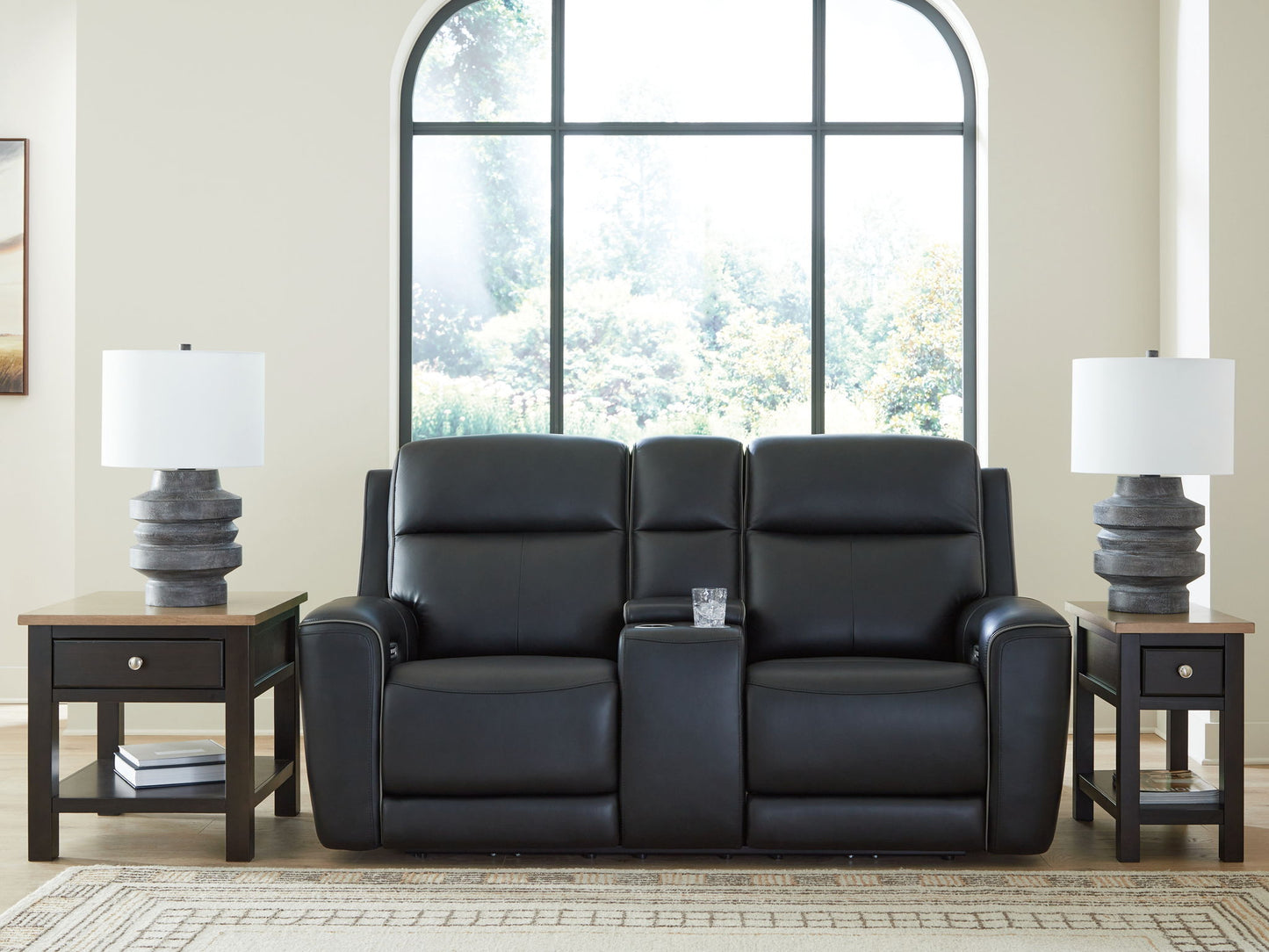 5Z-Comfort - Relaxation - Power Reclining Loveseat with Console / Adj Headrest