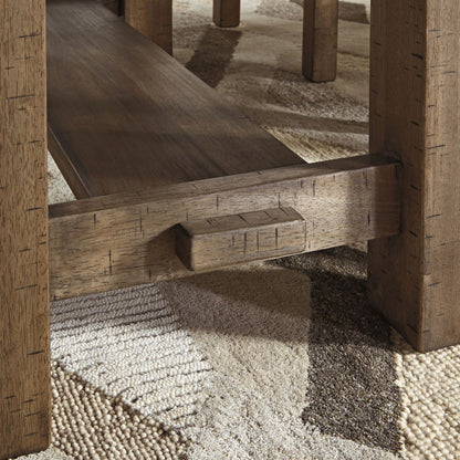 Moriville - Rectangular Dining Room Counter Extension Table - Grayish Brown