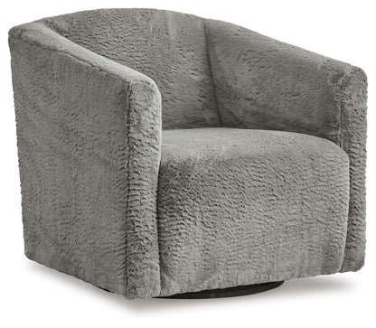 Bramner - Swivel Accent Chair - Charcoal