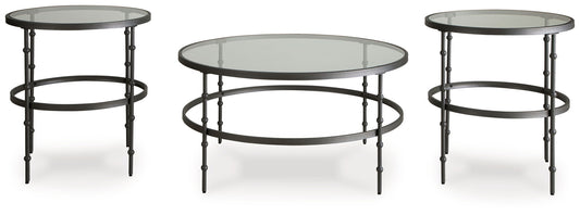 Kellyco - Occasional Table Set (Set of 3) - Gunmetal