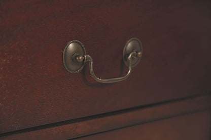 Alisdair - Two Drawer Night Stand - Reddish Brown