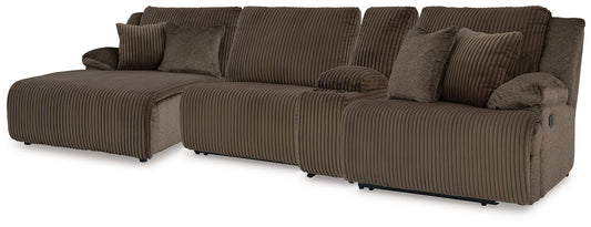 Top Tier 4-piece reclining sectional by Ashley Furniture