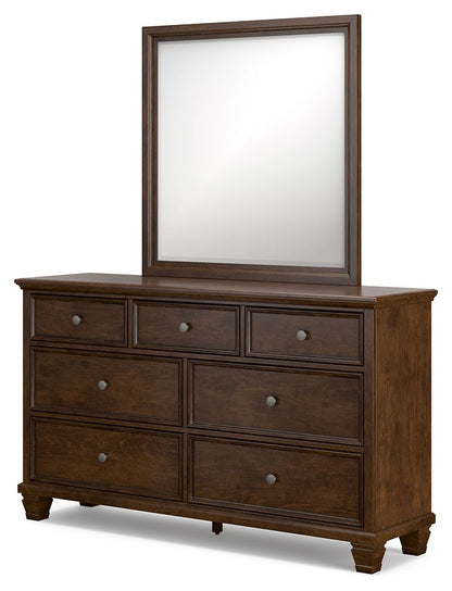 Danabrin - Dresser And Mirror - Brown