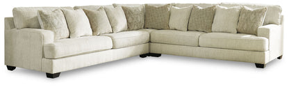 Rawcliffe 5-piece sectional in parchment by Ashley Furniture