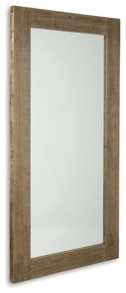 Waltleigh - Floor Mirror - Distressed Brown